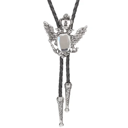 Luxury Bolo Tie with Crown Design - Image 4