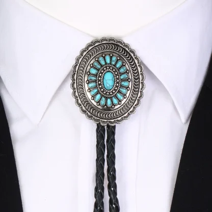Traditional Western Tie with Decorative Design - Image 4