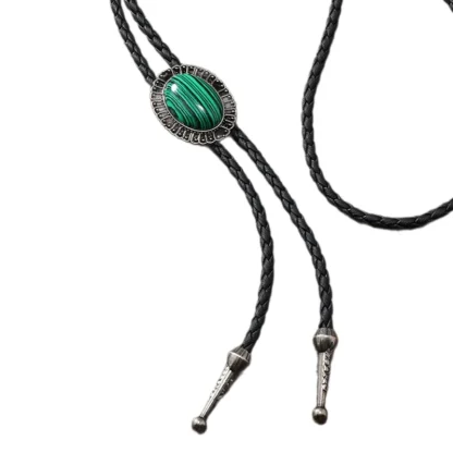 Turquoise Color Gemstone-like Bolo Tie - Image 12