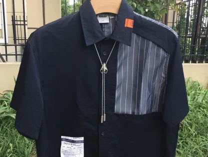 Modern Bolo Tie with Box Chain - Image 2
